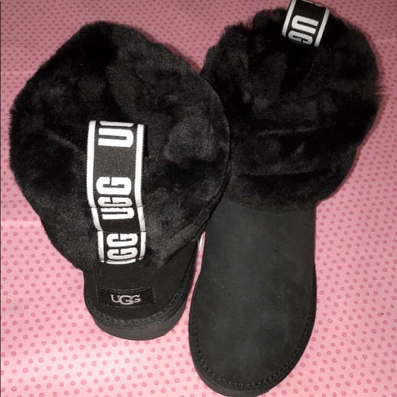 fluff quilted ugg boots